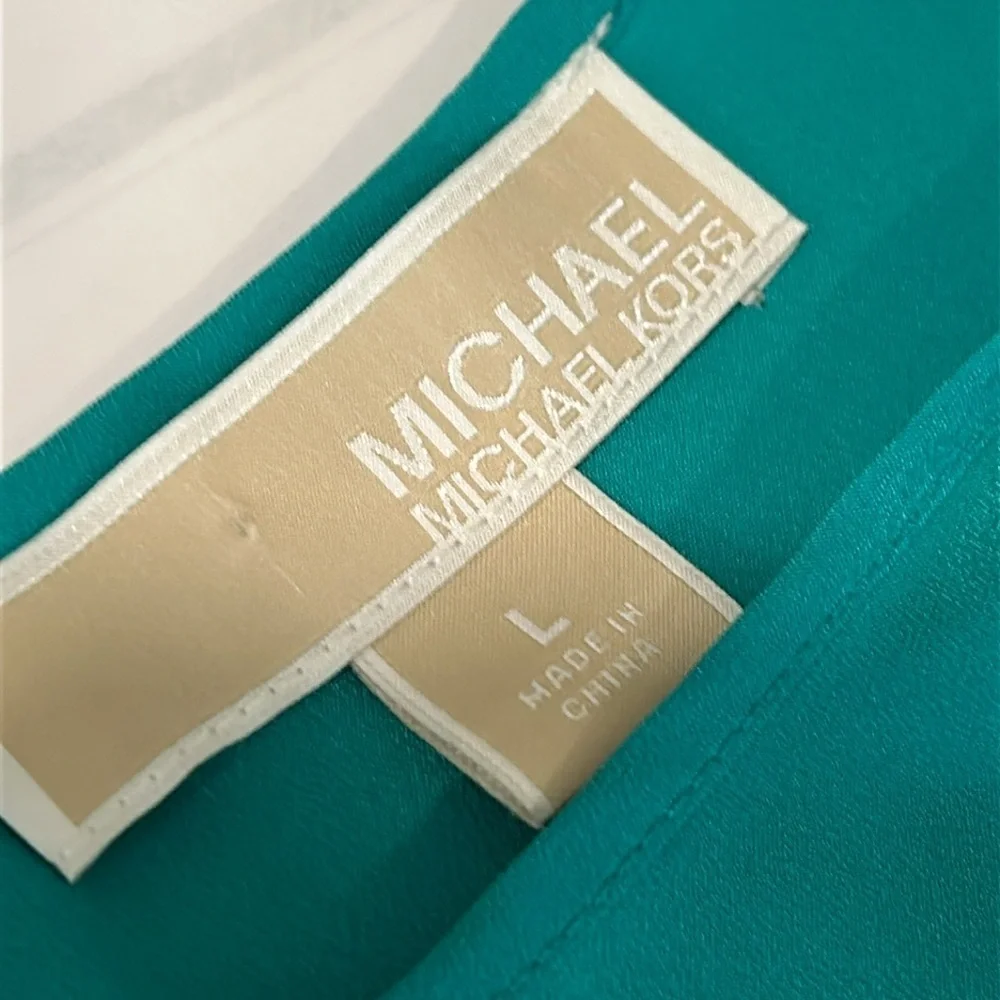 Michael Kors Green Boxy Tank Top